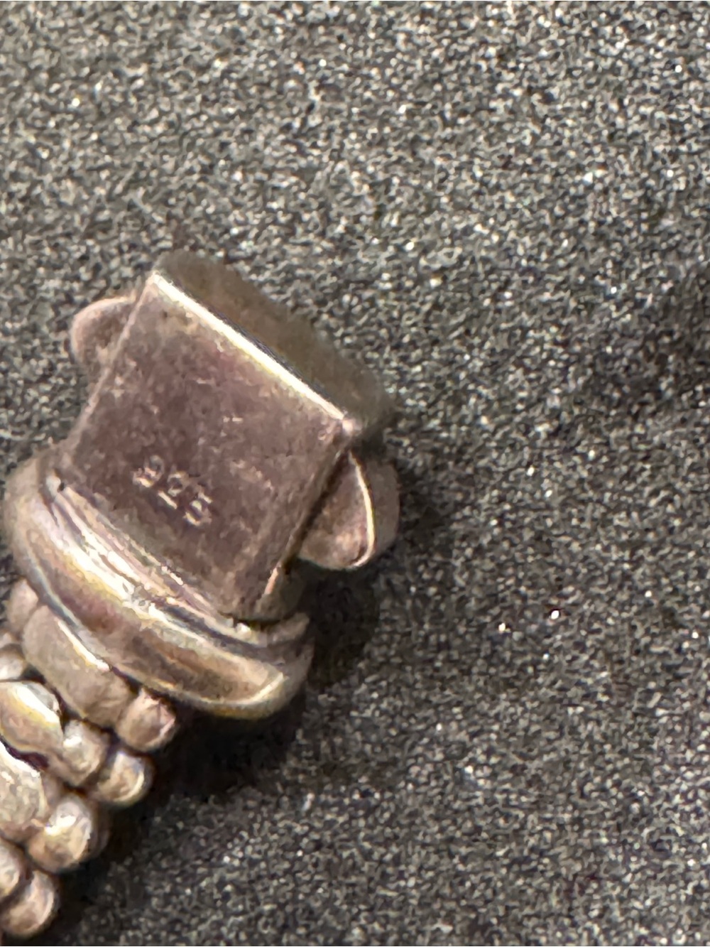 AUTHENTIC LAGOS Caviar Diamond and Sterling Silver Bracelet - Picture 8 of 9